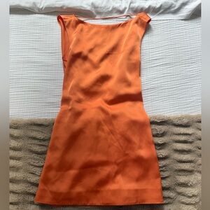 COS Orange low back dress